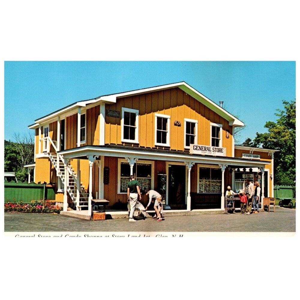 Postcard Chrome era General Store & Candy Shoppe at Story land New Hampshire